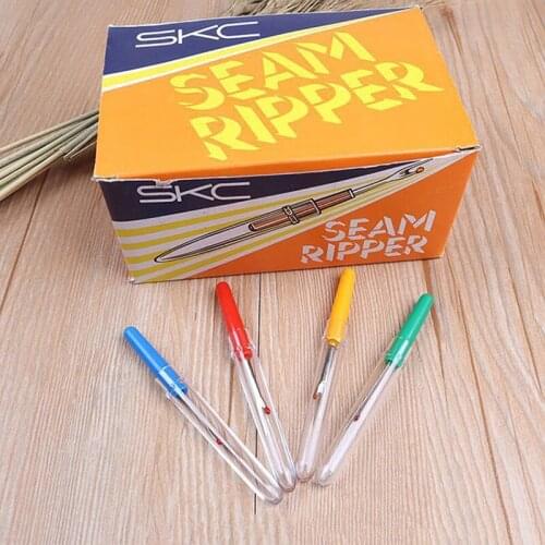 10pcs Cross Stitch Sewing Tools Plastic Handle Strip Cutter Hand Craft Thread Cutter Seam Ripper Stitch Unpicker