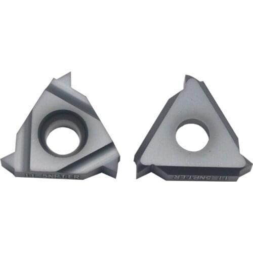 16ER 14NPT LDA 10PCS Threading blade CNC Carbide Insert Lathe Cutter Tool 16ER 14NPT Lathe Inserts for Threaded Lathe Holder