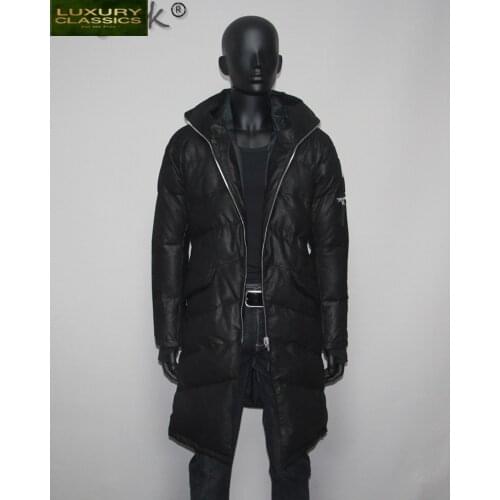 100% Natural Genuine Leather Jacket Men Winter White Duck Down Jackets Streetwear Real Sheepskin Coat Male Outwear Coats