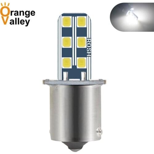 100PCS 1156 BA15S 1157 BAY15D P21W 18 SMD 2835 LED DC 12V Car Auto Indicator Turn Side Light Parking Bulb Lamp