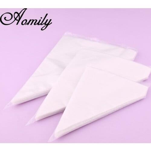 100pcs/set S/M/L Cream Pastry Bags Cake Decoration Kitchen Icing Food Preparation Bags Cup Cake Cream Piping Tools for Baking