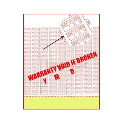 1000pcs 30X15mm Warranty Label Sticker