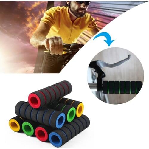 2Pc/1pair Bike Racing Bicycle Motorcycle Handle Bar Foam Sponge Grip Cover Non-slip Soft Handlebar Bike Bar Dropship