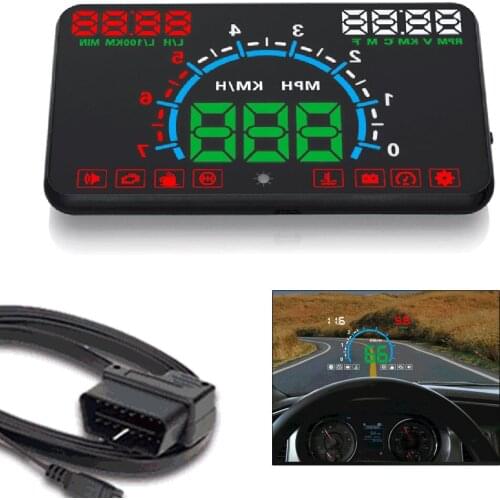 5.8" E350 Car GPS OBD2 Head Up Display HUD Speedometer Speed Warning Dashboard Screen 5.8 inch HD
