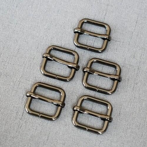 50 Pcs/Lot 20mm DIY Dog Collar For Webbing Silvery Adjustable Buckles Loops Straps Bag Accessory High Quality Plated Sustom