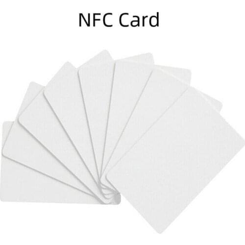 6PCS NFC Card RFID Key Tag Access Control Card 13.56 MHZ Contactless High Frequency Jetons IC Cards White PVC Access Attendance