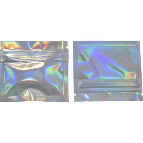 7.5*6cm Aluminum Foil Blank Zipper Top Package Bags Zip Lock Mylar Packaging Bag for Bulk Food Storage DHL Shipping 2000pcs/lot