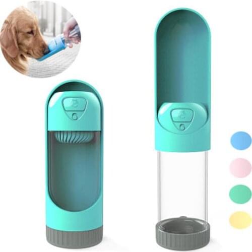 Anti-fall Pet Dog Water Bottle Puppy Kitten Travel Outdoor Drinking Bowl Fountain Water Feeder Cat Water Dispenser Feeder Cup