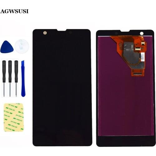 100% Test Touch Screen Digitizer Sensor Glass + LCD Display Monitor Screen Panel Assembly for Sony Xperia ZR M36H C5503 C5502