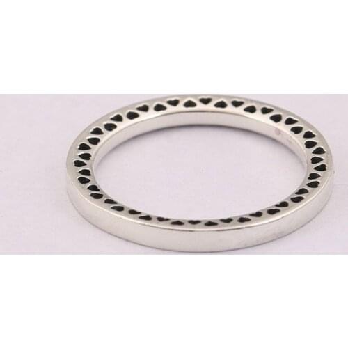 Classic Hearts Ring S925 Silver Jewelry Love Heart For Women Wedding Party fit Lady Fine Jewelry