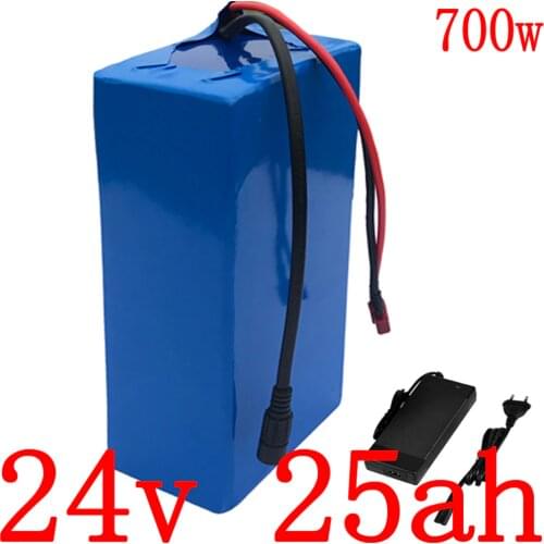 24V 250W 350W 500W 750W Ebike battery 24V 25AH electric bicycle battery 24V 15Ah 20Ah 25Ah lithium battery with 29.4V 3A charger