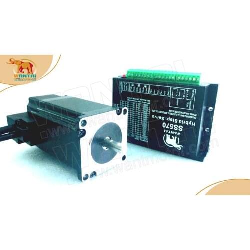 New motor! Wantai 4-Lead Nema23 closed loop stepper motor, 57HBM10-1000 4A 110N-cm(155oz-in) +servo driver CNC Machine