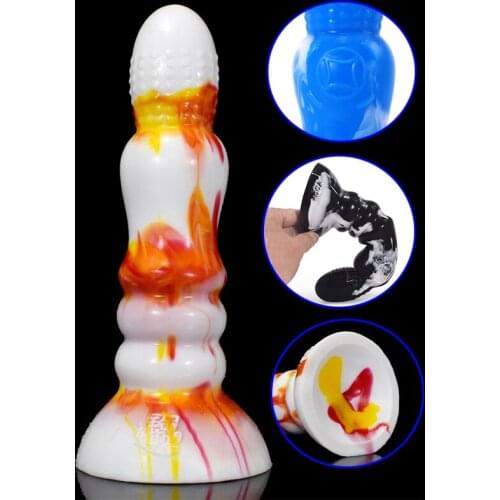 Huge Colorful Dildos Soft Dildo Suction Cup Realistic Penis Thick Large Long Anal Plug Adult Erotic Sex Toys For Couples Lesbian