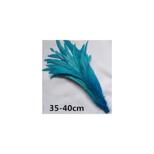 Wholesale 50 / lot 14-16inches / 35-40cm/ light blue high quality rooster tail / DIY jewelry decoration