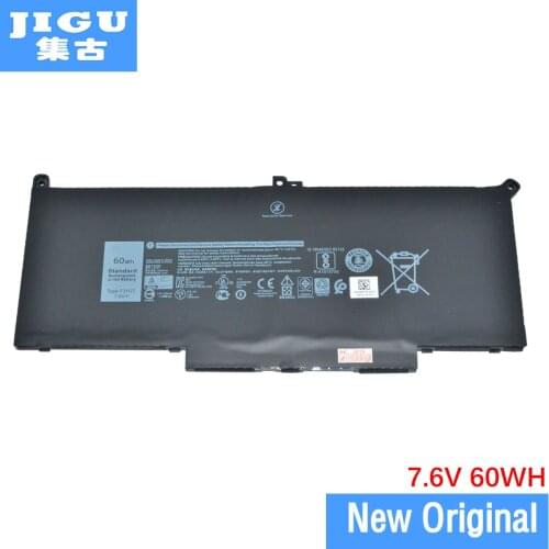 JIGU 7.6V Original Laptop Battery 2X39G F3YGT For DELL For Latitude 12 7000 7290 13 7000 7390 7380 7490