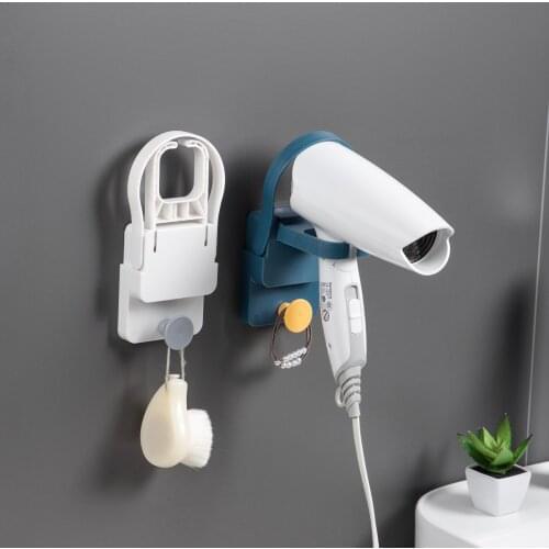 Hair Dryer Rack Bathroom Free Punching Hair Dryer Storage Rack Bathroom Wall Mounted Space Save