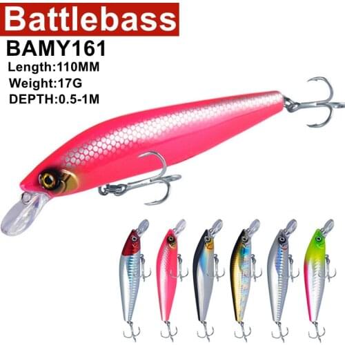 1pcs Fishing Lure Minnow 11cm 17g Crankbait Artificial Bait 3D Eyes Plastic Wobblers Tackle Pesca Far-casting Dead Fly System