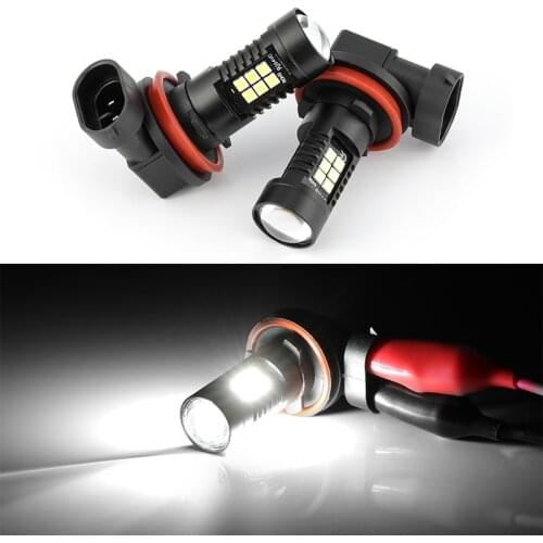 2Pcs 9005 9006 H11 Led HB4 HB3 H8 H9 Fog Lights Bulb 3030SMD 1200LM Car Driving Running Lamp Auto Leds Light 12V 6000K White