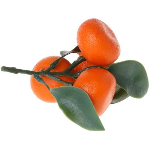 Realistic Lifelike Artificial Tangerine Fruit Oranges Fake Display Food Decor Home Party Decor