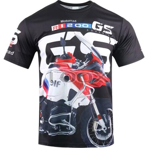Motorcycle Printed T-Shirt Short Sleeve T Shirt For BMW G310GS G650GS F650GS F800GS R1150GS R1200GS R1250GS Adventure T Shirt