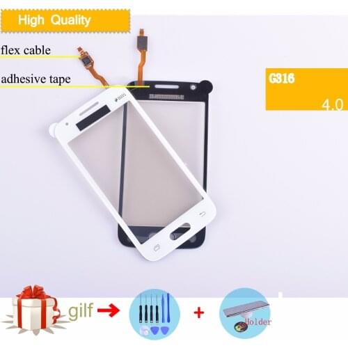 New G316 Touch Screen For Samsung Galaxy Ace 4 Neo G316 G316M G316H Digitizer Touch Panel Sensor Glass Lens Panel black white