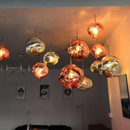 Nordic Lava Lamp Retro Pendant Light Decoration Glass Pendant Lamp For Clothing Store Bar Restaurant LED E27 Suspension Lamp