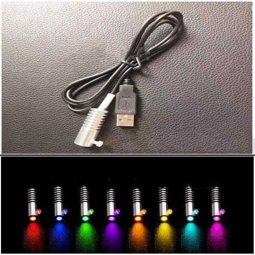 USB powered Smart mini Light Source for Side Glow Optic Fiber Lighting Engine Car interior Atmosphere DIY Decoration 8 colors