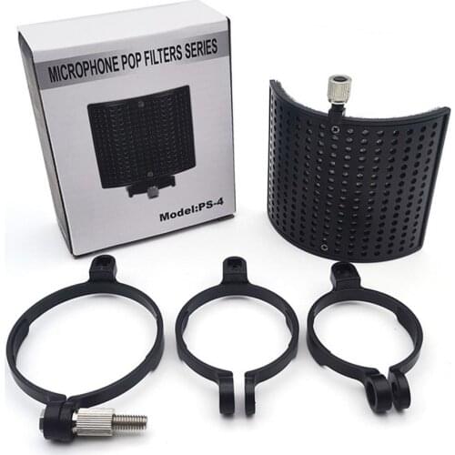 Mic Filter Screen Protective Recording Microphone Pop Filter Shield Protective Cover Case Portable Audio Player Accessories