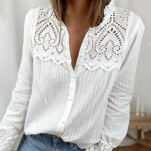 Streetwear Fashion Round Neck Stripe Loose Blouse Female Lady Blouse Round Neck for Going Out