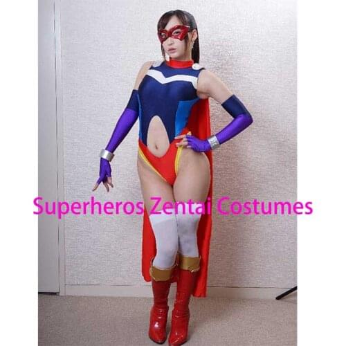 Giga Lady Cosplay Costumes Gigalady Zentai Catsuit Halloween Female Girls Bodysuit Free Shipping