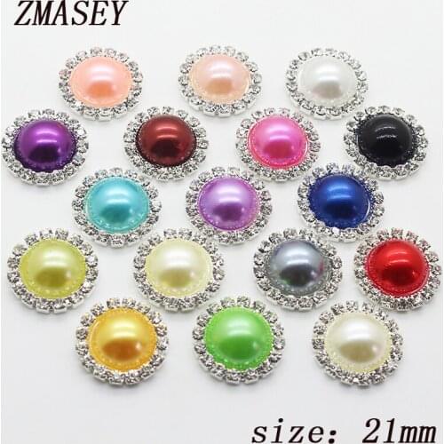 High grade Simple 10pcs 21mm button price Wholesale price pearl Wedding jewelry Sewing accessories Crafts fine Production