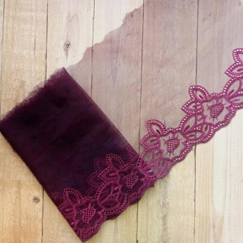 16Yards Top Grade Mesh Net Flower Embroidery Lace Trim Bra Underwear Sofa Curtain Laces Fabric 22cm High Quality