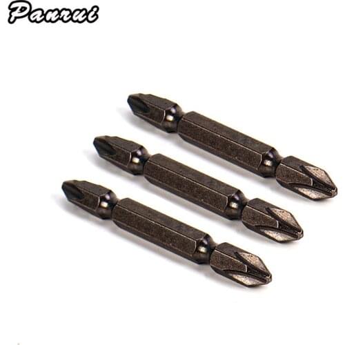3/5/10Pcs Of 65mm PH2 Phillips Screwdriver Hand Tool TS2 Material With Magnetic Double-head Drill Bit Anti Slip Electric Hexagon