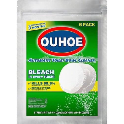 Bagged Toilet Cleaning Effervescent Tablets 6pcs Bagged Toilet Cleaning Effervescent Tablets Cleaning Effervescent Tablets