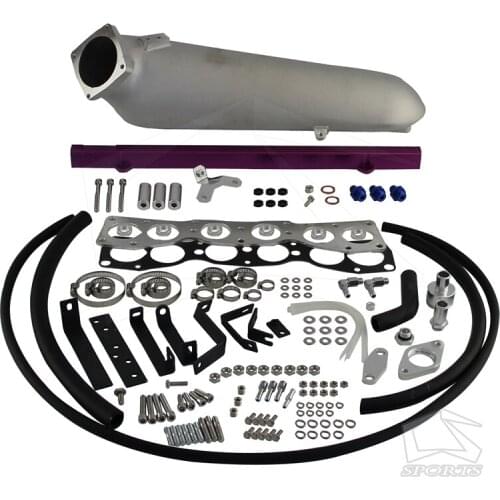 Upgrade Intake Manifold + Fuel Rail For T*oyota S*upra T*urbo J*ZA80 2*JZGTE 93-98