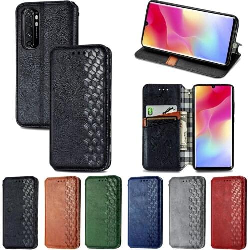 Case Flip Leather Wallet Case For Xiaomi Mi Note 10 Lite Pro Soft TPU Magnetic Suction Mobile Phone Bag