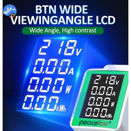 AC Digital Display Multi-function Rail Meter Voltage And Current Meter AC50-300V/100A Tester