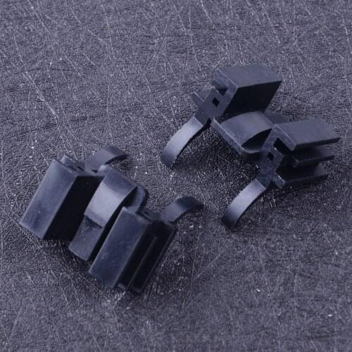 CITALL 2pcs Black Conversion Xenon Headlight Base Bulb Clip Holder Adapter H7 HID LED Headlamp Mount Fit For Ford Focus Fiat 500