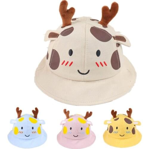 4 Colors Children Cute Fisherman Hat Cotton Sun Protection Sun Visor Summer Boy And Girl Out Basin Cap