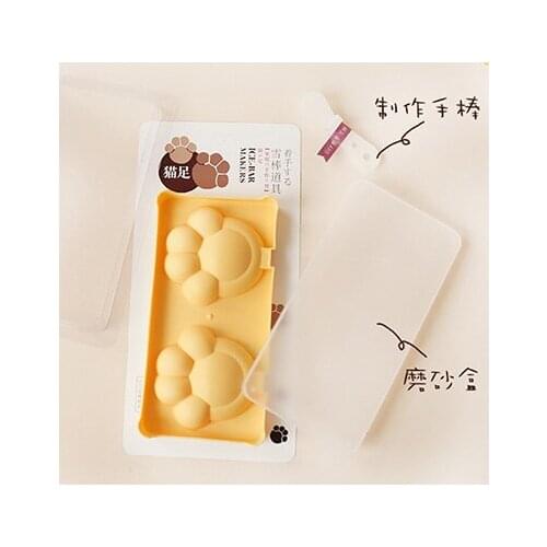DIY homemade popsicle ice cream cat claw type mold 20*10*2cm Free shipping
