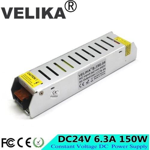 150W 24V 6.3A Small Volume Single Output Switching power supply for LED Strip Modules Light CNC 3D Printer