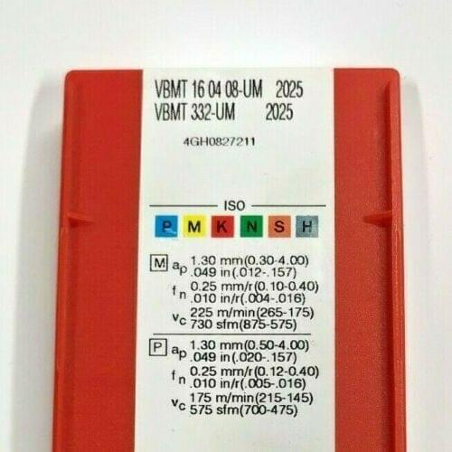 10PCS CARBIDE INSERT VBMT 160408-UM 2025