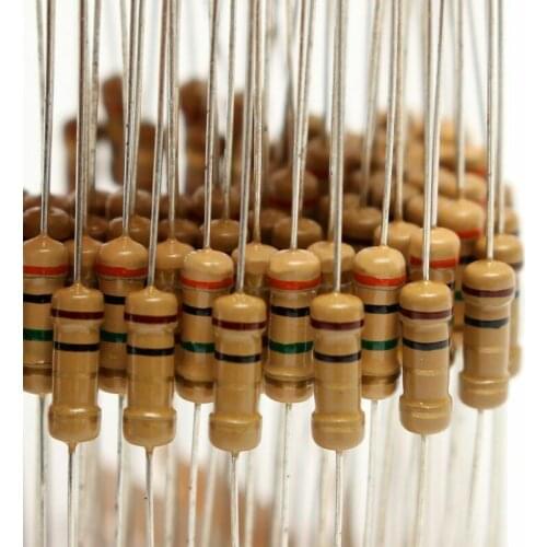 300pcs 30value 1ohm - 3M ohm 1/2W Carbon Film Resistor Capacitor Assortment Kits