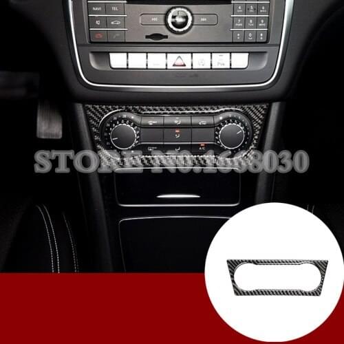 Carbon Fiber Air Condition Button Frame Cover For Benz A Class W176 2013 -2018 1pcs Car accesories interior Car decoration
