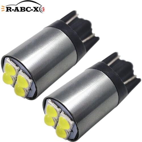 2Pcs W5W Ceramic LED 10-60V T10 Car lamps 168 194 Turn Side License Plate Light car parking clearance light white 6000k