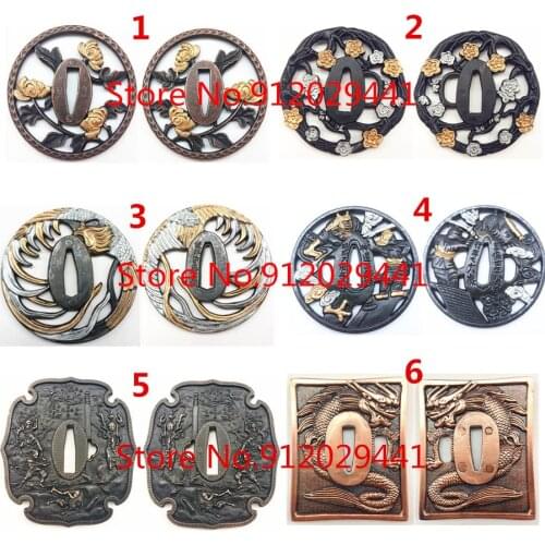 Nice Wonderful Alloy Tsuba Guard For Japanese Tsuba Samurai Katana Sword Guard Wakizashi