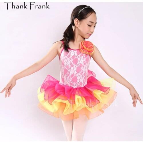 Lace Camisole Ballet Tutu Dress Girls Adult Flower Dance Costume Thank Frank C42