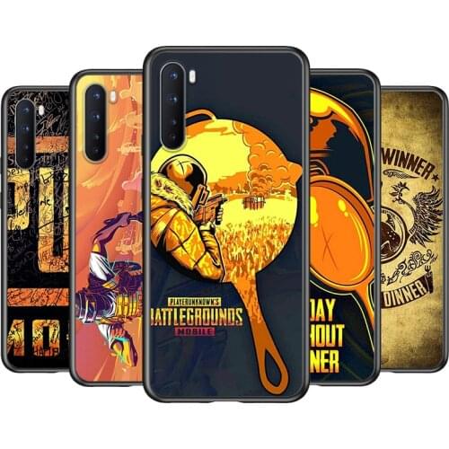 Soft TPU Hot Pubg Game Silicone Cover For OnePlus Nord CE 2 N100 N10 9 9R 8T 8 7T 7 6T 6 5T Pro Black Phone Case