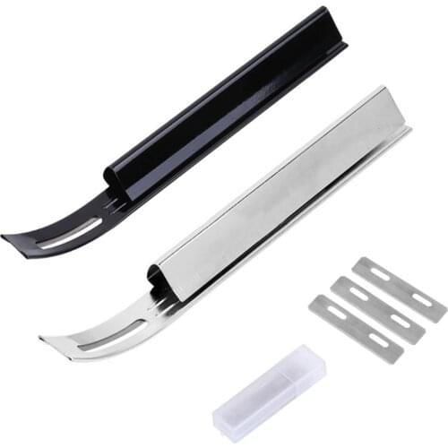 Thinning Leather Craft Blade Knife DIY Seams Tool Steel Modern Safety Beveler Skiver For Home Handmade Accessories+3 Blades