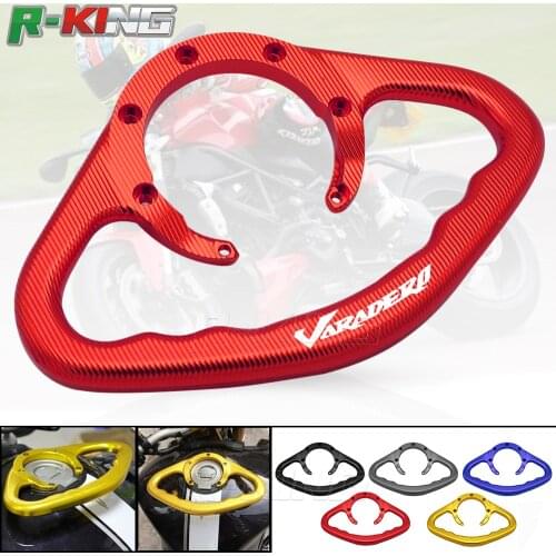 Passenger Handgrips Hand Grip Tank Grab Bar Handle For HONDA Varadero ABS 1999-2013 Black red gold blue titanium